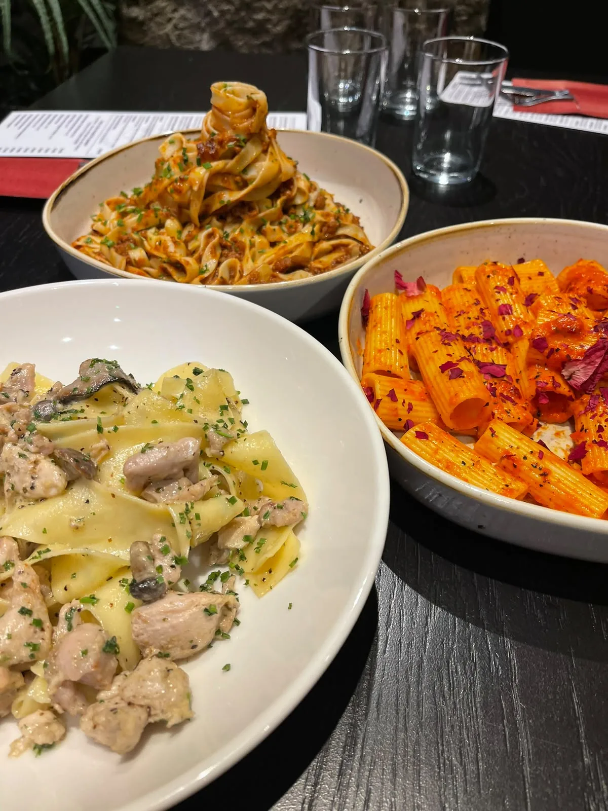 Different pastas